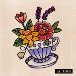 Tasse fleurie