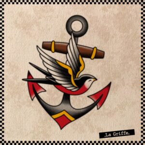 Ancre et hirondelle - old school