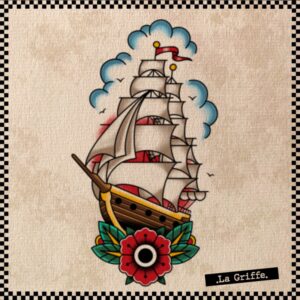 Copie Ancre et hirondelle - old school